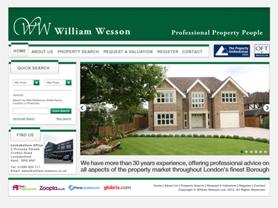 Estate Agency Website web design website