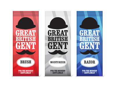 Great British Gent artwork packaging