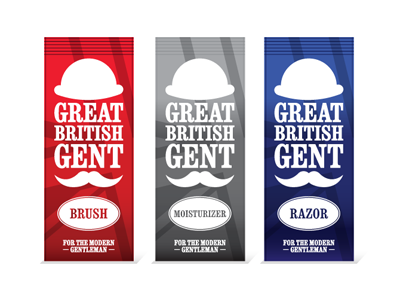 Great British Gent artwork packaging