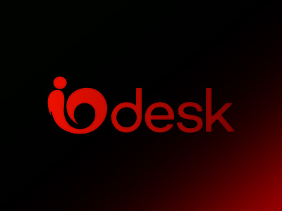 IOdesk logotype design design desk input io logo logotype output