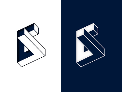 LG impossible shape monogram design escher gl lg logo monogram