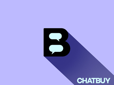 Chatbuy monogram b buy chat design logo monogram