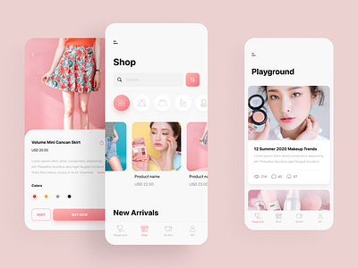 Stylepill Fashion & Beauty Store Mobile App app design app ui beauty cosmetics design e commerce ecommerce fashion interface iphone layout mobile app online shop online shopping ui ux