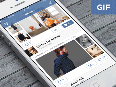Vk Concept for iOS7 eleken vk mobile ios7 iphone 5 app social gif animation ui ipad transition