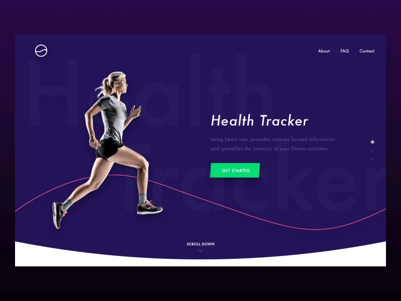Health Tracker Landing Page