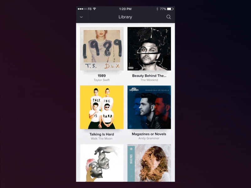 Music Player iOS App [Reposted as @2x 🚀]