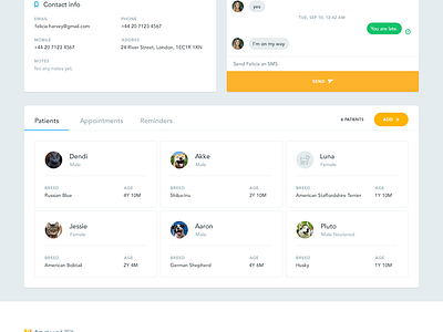 TopVet | Messages by eleken on Dribbble