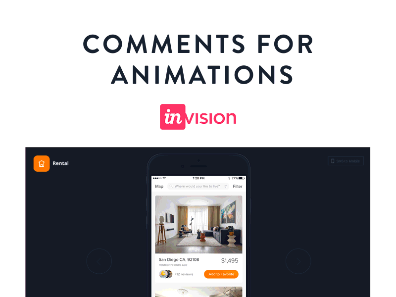 Commenting animations in InVision [concept] 💣 animation app concept eleken invision ios timeline ui ux web