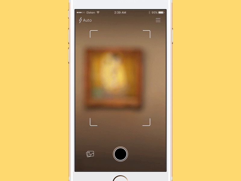 Museumo Scan app feed gallery ios museum painting picture scan scanning ui ux