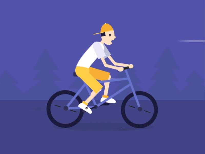 Bicycle Rider animation bicycle driving illustration rider