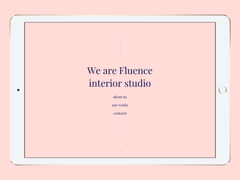 Fluence iPad animation eleken gif interior ios ipad menu studio ui ux