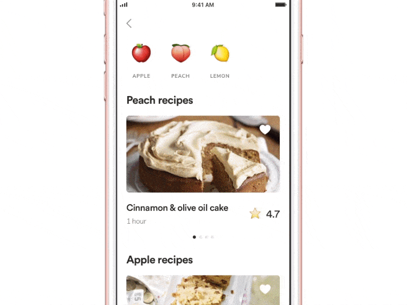 Recipe AR App animation app ar concept eleken ingredient mobile recipe scan ui