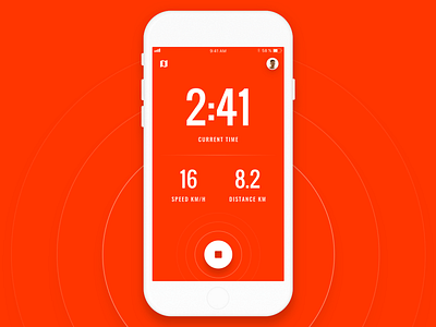 Running App app eleken fitness health ios mobile run running timer tracker ui ux