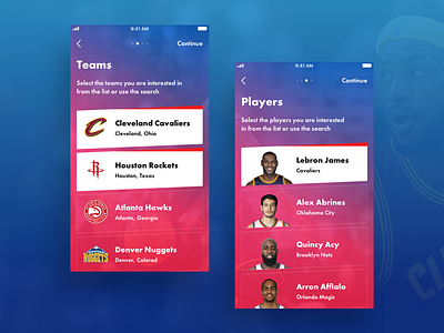 Basketball App Concept app basketball eleken feed game news player team ui ux