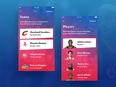 Basketball App Concept