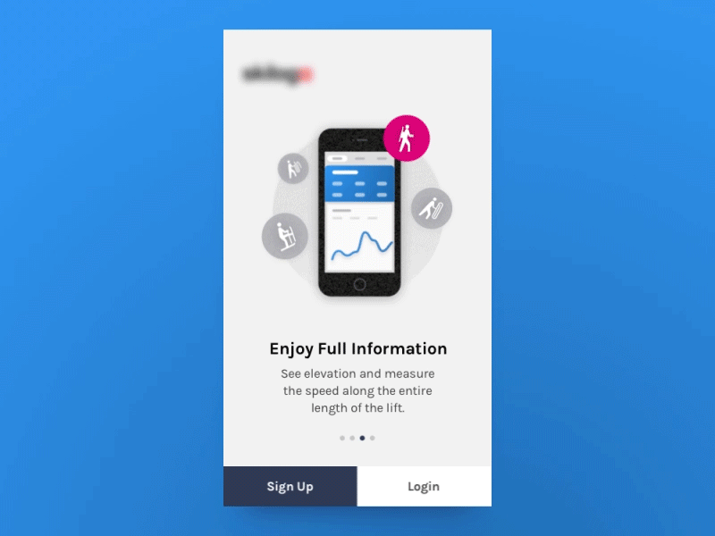 Ski App Onboarding Animation