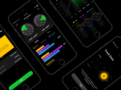 Alacrity Mobile UI dark eleken interface landing mobile productivity share sign up tracker ui ux