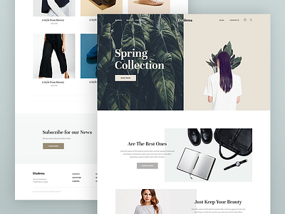 UI E-commerce e commerce eleken fashion homepage kit minimalistic shop store ui web