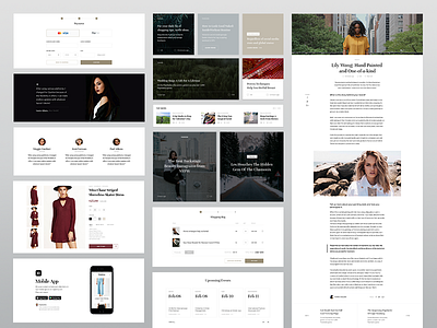 E-commerce blog e commerce eleken fashion homepage kit minimalistic shop store template ui web