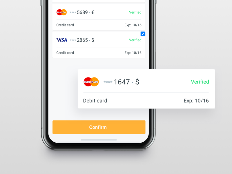 Findo | Card to Card Transfers app ios mastercard mobile payment transaction ui ux