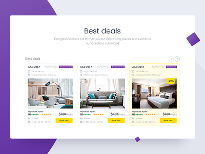 Best Deals best deals booking card hot deal hotel hotel booking landing rating slider ui ux web