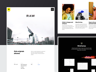 Eleken | RAW Case animation case case study development eleken landing mobile react search ui ux vintage web