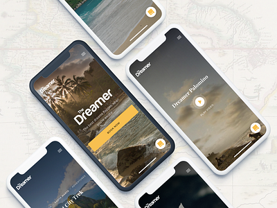 The Dreamer Hostels Mobile dreamer hostel hotel ui ux web app web application web design web interface