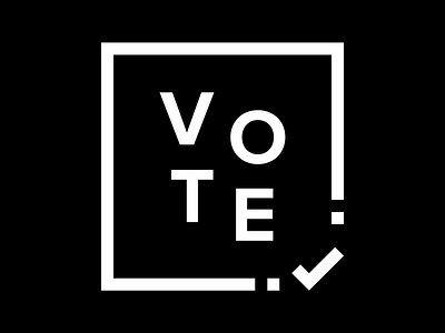 Vote 3 design illustration type typography vector