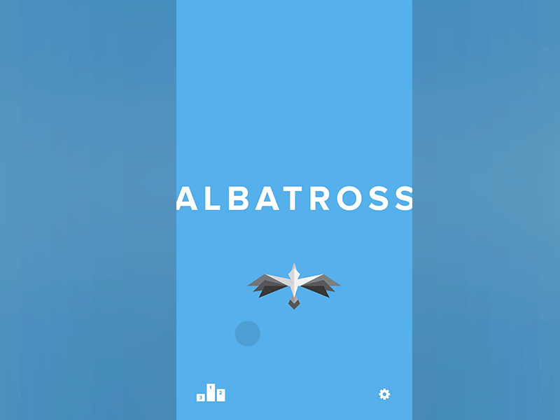 Albatross Menu Transition/Interaction (gif) game game design gif interaction menu movement transition ui ux