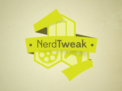 NerdTweak branding film gaming green logo movies nerd shades tech