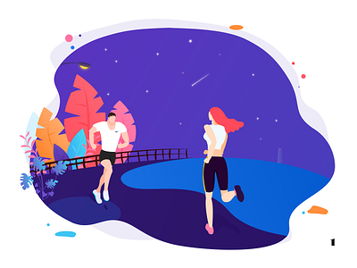 Night run illustrations