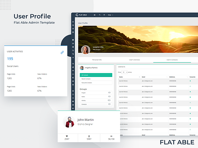 User Profile Page - Flat Able Admin Template admin admin dashboard admin design admin panel admin template admin templates admin theme bootstrap bootstrap 4 bootstrap admin bootstrap admin template branding sass ui ux ui ux design uidesign user user detail user interface user profile