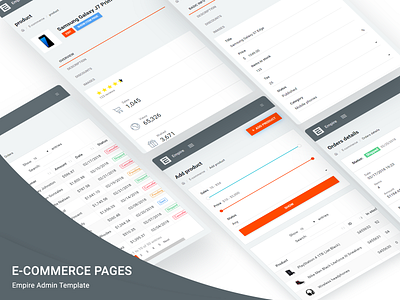 E-commerce Pages - Empire Admin Template