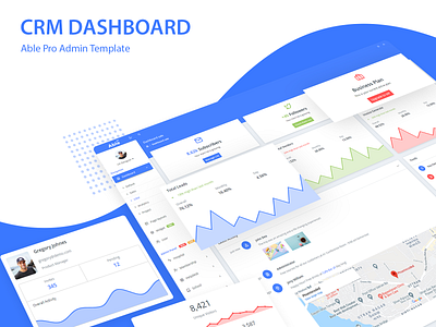 CRM Dashboard - Able Pro Admin Template