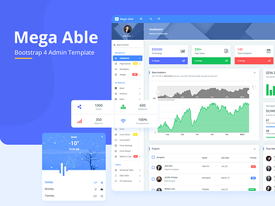 Megal Able Bootstrap 4 Admin Template admin dashboard admin dashboard template admin design admin panel admin template admin templates admin theme analytics dashboard bootstrap bootstrap 4 bootstrap admin branding dashboard dashboard ui professional design ui ui design ui designer uidesign