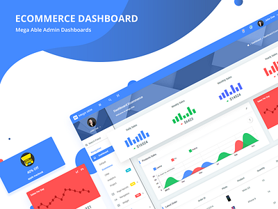 Ecommerce Dashboard - Mega Able Admin Dashboard