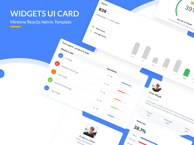 Widgets UI Card - Mintone Reactjs Admin Template