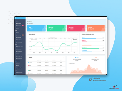 Dash Able Admin Dashboard admin dashboard admin templates bootstrap 4 branding photoshop uidesign