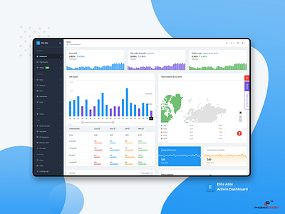 Sales : Elite Able Admin Dashboard admin dashboard admin templates bootstrap 4 branding photoshop sales dashboard uidesign uiuxdesign