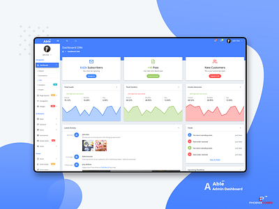 Crm Able Pro Dashboards able pro admin admin dashboard admin template admin templates admin theme angular admin template angular dashboard bootstrap 4 bootstrap admin branding crm admin templates crm dashboard design uidesign