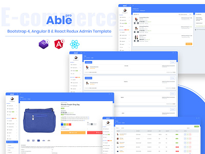 Able pro 8.0 Bootstrap 4, Angular 8 & React Redux Admin Template