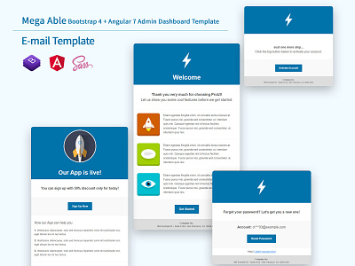 Mega Able Bootstrap 4 & Angular Admin Dashboard Template