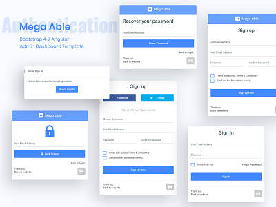 Mega Able Admin Dashboard Template