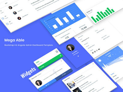 Widget - Mega Able Admin Dashboard Template admin admin dashboard admin dashboard template admin panel admin template admin templates admin theme angular angular admin template bootstrap 4 bootstrap admin branding sass ui kit uidesign uiux