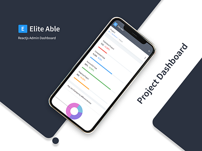 Project Dashboard - Elite Able Admin Template admin admin dashboard admin dashboard template admin design admin panel admin template admin templates admin theme branding dashboard project project dashboard project management react react admin template reactjs ui design ui ux design uidesign