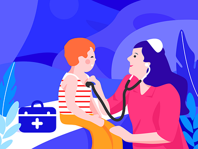 Pediatrician illustration