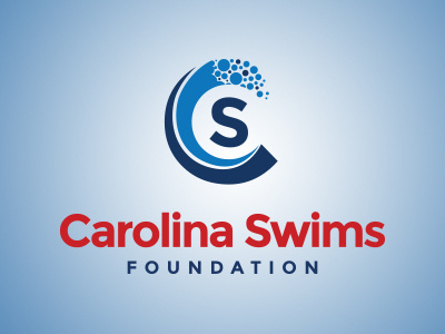 Carolina Swims Foundation Logo branding design illustration logo typography