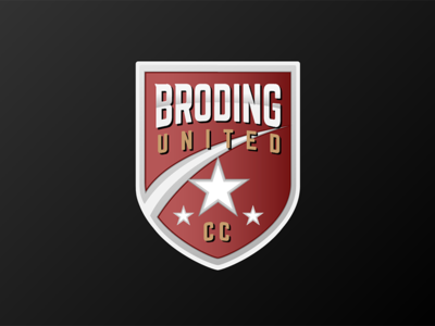 Broding United Logo branding design illustration logo typography