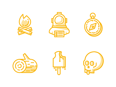 Icons fun icons illustration