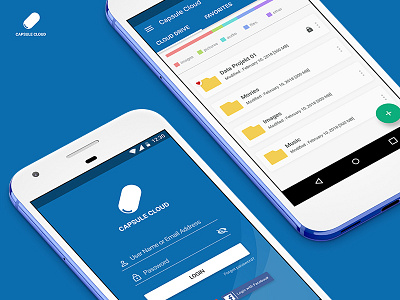 Capsule Cloud UI Design cloud design interface mobile ui uiux ux